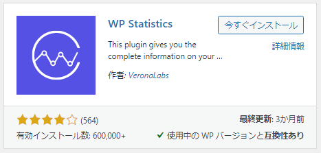 IPアドレスを取得できるWordpressプラグイン「WP statistics」