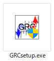GRCのexeファイルがダウンロードされたら、ダブルクリックでインストールを開始する
