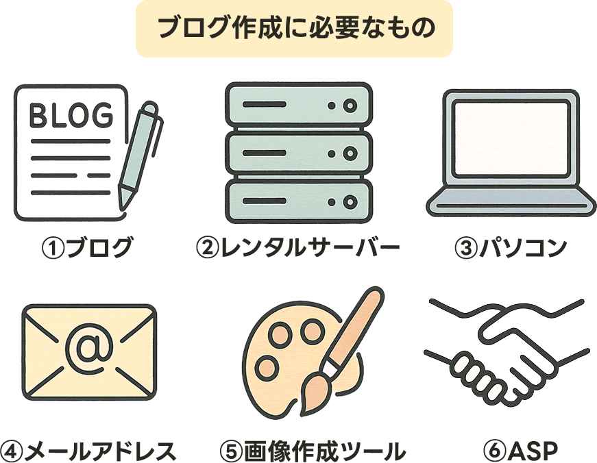 ブログ作成に必要なもの