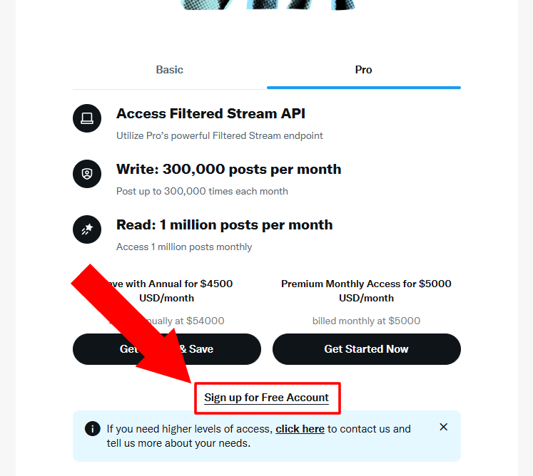 Twitter APIのFreeアカウントを作成する
